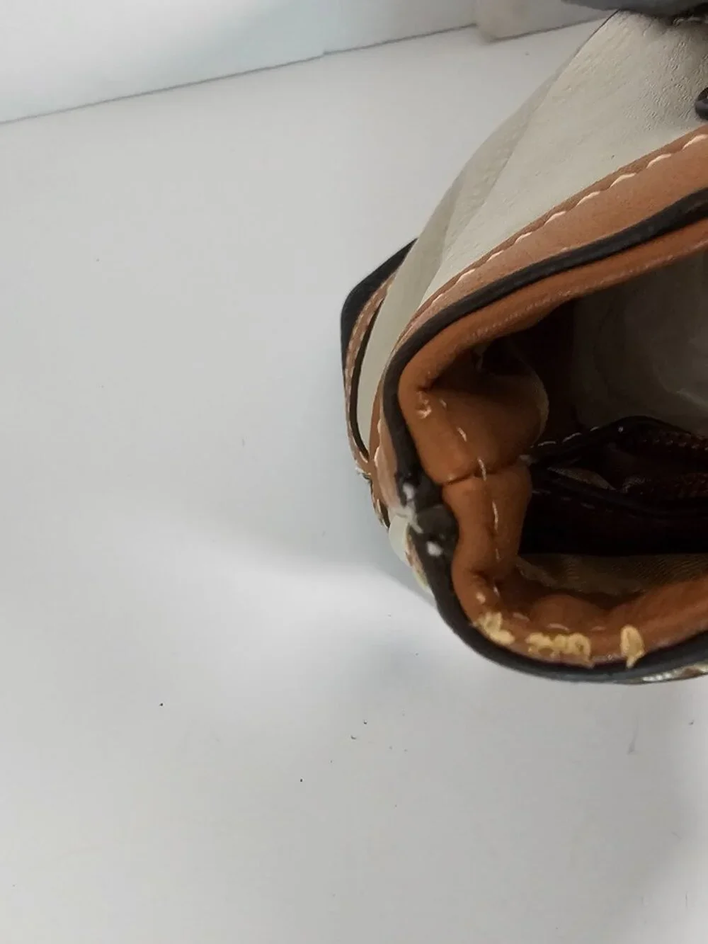 BOC Shoulder Bag Patchwork Boho Faux Leather Brown Black
